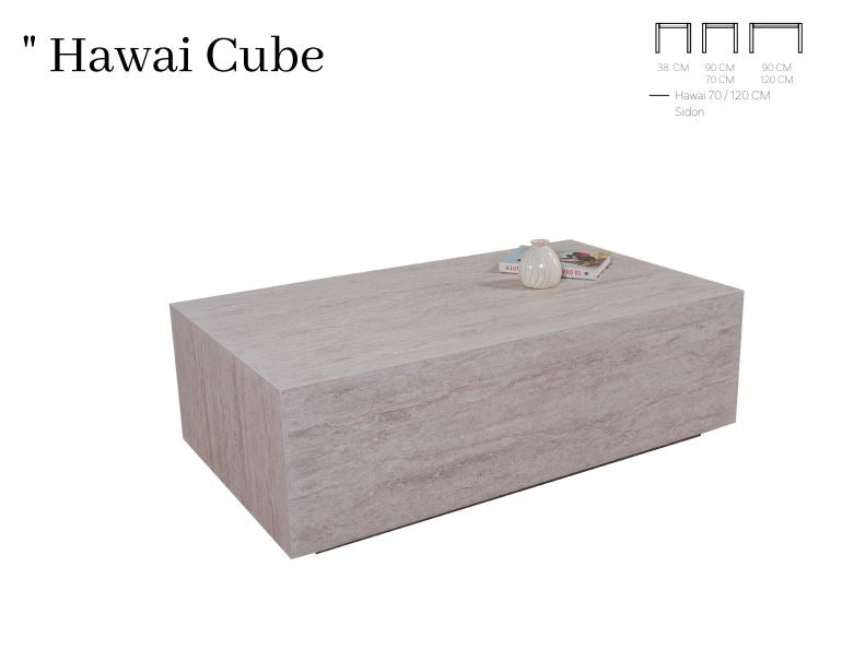 HAWAI COFFEE CUBE TABLE 120x70cm CHINA