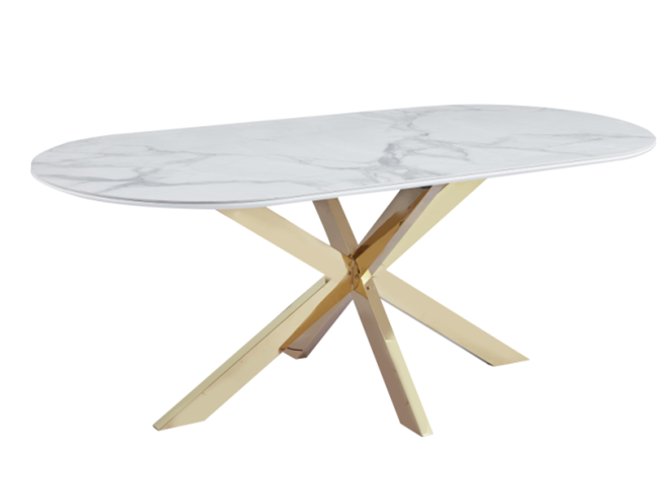 DINING TABLE DT-1948G GOLD 200