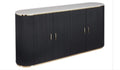 BUFFET OKKA BLACK BT-1502 / 180 CM