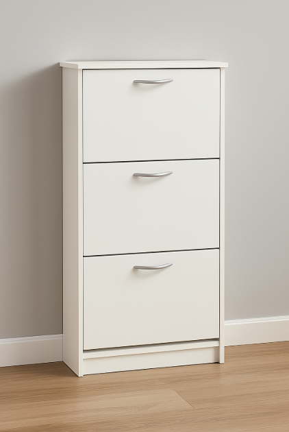 MAINZ ARMOIRE À CHAUSSURES 3P BLANC