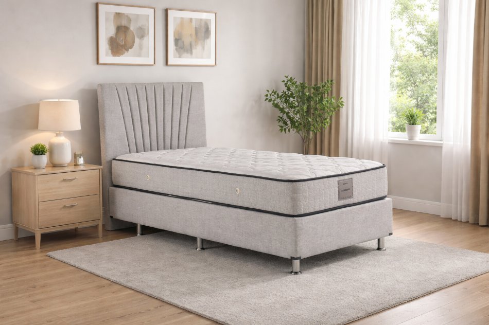 BED NEVA GREY 90 + MATELAS