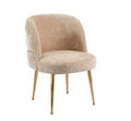 CHAIR CH5042 TAUPE/GOLD