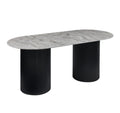DINING TABLE DT-1688 200 GREY+BLACK