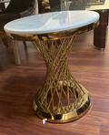 SPIN END TABLE GOLD
