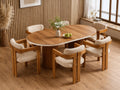 BOHEM OVAL TABLE WALNUT MDF